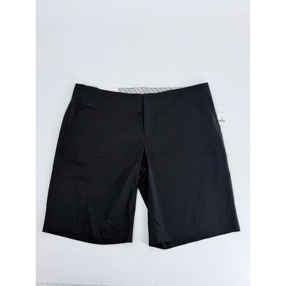 NWT Gap Womens Black Stretch Bermuda Shorts Sz 8 preppy minimalist modest basic